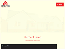 Tablet Screenshot of harpergroup.co.uk